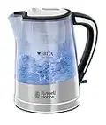 Russell Hobbs 22851 Brita Filter Purity Electric Kettle, Illuminating Filter Kettle with Brita Maxtra+ Cartridge Included, 3000 W, 1.5 Litre, Plastic