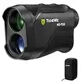 TIDEWE Hunting Rangefinder with 700Y LCD Display, Built-in Magnet Multi Functional Waterproof Range Finder with Rechargeable Battery (Black)