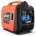 AIVOLT Generador Gasolina 3200W Generador Inverter Silencioso con 2 Salidas de CA 230V, DC 120V y 2 USB Type-A Generador Eléctrico de 3,5L Tanque para Camping, Exterior, Casa, Caravana