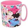 ILS I LOVE SHOPPING Tasse en plastique 350 ml pour micro-ondes avec poignée enfants petit-déjeuner BPA-free (Minnie Mouse)