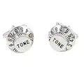 MRCUFF Stereo Radio Tone Volume Knob Retro Telephone Dial Music Pair Cufflinks in Presentation Gift Box & Polishing Cloth