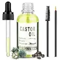 Rizinusöl 100% Rein, Bio Rizinus Öl Kaltgepresst - Haarwachstum Haaröl, Natürlich Serum Schnell Wachstum für Wimpern, Augenbrauen, Haare, Bart, Nägel | 30ml Castor Oil mit Pipette, Vegan Wimpernserum