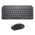 Logitech MX Keys Mini Keyboard + MX Anywhere 3 Wireless Mouse Combo - Backlit Keys, USB-C, Bluetooth, Ergonomic, Compact, Hyper-fast Scroll, Multi-OS Compatible, PC / Mac – Graphite