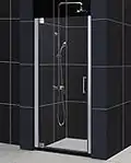 DreamLine Elegance 58-60 in. W x 72 in. H Frameless Pivot Shower Door in Brushed Nickel, SHDR-4158720-04