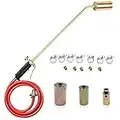 2M Long Arm Propane Butane Gas Torch Burner Blow Kit Roofers Roofing Brazing + Hose