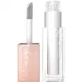 Maybelline New York Lifter Gloss, Hydrating Lip Gloss with Hyaluronic Acid, High Shine for Plumper Looking Lips, Pearl, Silver Pearl Clear, 0.18 Ounce