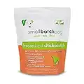Smallbatch Pets Freeze-Dried Premium Raw Food Diet for Dogs, Chicken Recipe, 14 oz, Made in The USA, Organic Produce, Humanely Raised Meat, Hydrate and Serve Patties, Single Source Protein, Healthy