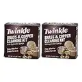 Twinkle Brass & Copper Cleaning Kit, Easy Effective Cream Formula, 4.38-Ounce (Pack of 2)