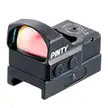 PINTY Micro Red Dot Sight with Picatinny and Weaver Rail QD Mount | 3.5 MOA Red Dot Reflex Sight with Multicoated Lenses 5 Brightness Levels for Rifles Pistols BB Pellet Airsoft Guns, Battery Included