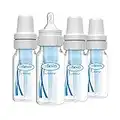 Dr. Brown’s Natural Flow® Anti-Colic Baby Bottle with Level 1 Slow Flow Nipples, 4oz, 4 Pack