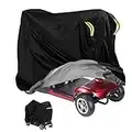 MaxAwe Bâche de protection pour scooter électrique - 140 x 66 x 91 cm - Imperméable - Housse en tissu Oxford 420 - Robuste - Avec élastique - Pour handicapés et trottinettes