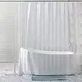 meioro Doublure de Rideau de Douche Transparente PEVA imperméable, Doublure de Douche résistante à la moisissure pour Salle de Bain, avec Crochets en Plastique (Transparent, 120×180cm)