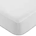 CandidoPenalba Protector Colchon Impermeable Microfibra. Cubre Colchon Rizo Resistente. Funda Colchon Impermeable Transpirable. Protector Cama 90 cm. 90x190/200 cm Blanco