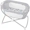 Fisher-Price Soothing View Bassinet – Pacific Pebble Folding Portable Baby Cradle for Newborns and Infants, GVG95