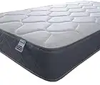 Starlight Beds Memory Foam, White/Grey, 4ft Small Double Mattress