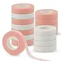 20 Rolls Eyelash Tape, Adhesive lash Tape for Eyelash Extensions 0.5" x 10 Yards Lash Extension Tape Roll Eyelash Extension Supplies Individual Package (white/pink-20pcs)