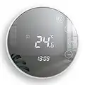 Beok Tuya Thermostat Intelligent Thermostat de Chauffage Thermostat d'ambiance Thermostat WiFi Thermostat pour Chauffage par Le Sol de chaudière à gaz/Eau Compatible avec Alexa, Google 3A TGR86