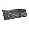 Logitech MX Mechanical Wireless Illuminated Performance Keyboard, Tactile Quiet Switches, Bluetooth, USB-C, macOS, Windows, Linux, iOS, Android, ‎Graphite - With Free Adobe Creative Cloud Subscription