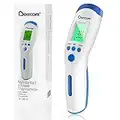 Berrcom Forehead Thermometer, Digital Medical Infrared Thermometer for Adults and Kids, 3-in-1, 1 sec Reading, Store 32 Temperature Readings, Fever Alarm and Mute Mode, for Family