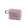 JBL GO 3 - Altavoz inalámbrico portátil con Bluetooth, resistente al agua y al polvo (IP67), hasta 5h de reproducción con sonido de alta fidelidad, rosa