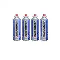 ALPENTECH - Cartouche gaz camping 4 x 250g butane UN2037 Recharges pour Désherbeurs Réchauds et Lampes camping