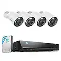 Reolink 12MP Kit Camaras de Vigilancia Exterior H.265, 4pcs Sistema de Cámara Seguridad con 30M Visión Nocturna, Audio bidireccional, NVR de 8 Canales con HDD de 2TB, Grabación 24/7, RLK8-1200B4-A