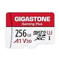 Gigastone] 256GB Micro SD Card, Gaming Plus, MicroSDXC Memory Card for Nintendo-Switch, Wyze, GoPro, Dash Cam, Security Camera, 4K Video Recording, UHS-I A1 U3 V30 C10, up to 100MB/s, with Adapter