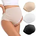 MOMATE Maternity Underwear Over Bump High Waist Full Coverage Pregnancy Panties Belly Support Maternity Clothes for Women