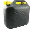 eWorld Direct- 10 Litre Petrol Can For Storage Fuel Diesel Oil Container Can Canister With Pouring Spout for Petrol and Diesel (Black)