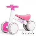 XJD Baby Balance Bike Baby Walker Baby Ride On Bike for Boys Girls 1-2 Years Old Baby's First Bike Birthday Gift (New Rose)