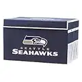 Franklin Sports Seattle Seahawks NFL Storage Footlocker Bin - Large Folding Organizer Container - NFL Office, Bedroom + Living Room Décor - 26" x 16"