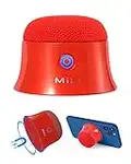 MiLi Pequeño Altavoz Bluetooth magnético portátil, Compatible con Magsafe do iPhone 12/13, Mini Altavoces Bluetooth móviles, Altavoces inalámbricos potentes, para Todos los teléfonos(Rojo)