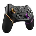 Wireless Pro Controller Compatible for Nintendo Switch Sefitopher Bluetooth Gamepad Joypad,PC Wired Controller Supports Gyro Axis Turbo and Dual Vibration (Orange & Purple)