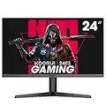 KOORUI 24 Zoll Gaming Monito 165Hz, IPS, 1080p, 1ms, Adaptive Sync, Rahmenlos, HDMI, DisplayPort, Neigungsverstellbar, Augenpflege, VESA-Wandmontage, schwarz