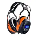 Gardtech, cuffie protettive Ear Defenders, con radio FM, connettore stereo, display LCD e scheda SD da 4 G, SNR 29