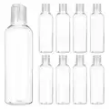 BENECREAT 8 Pack 200 ML (6,7 OZ) Vide en Plastique Pet Flacon de Voyage Portable avec Bouchon a Disque pour shampooing, revitalisant, Lotion, Produits de Toilette