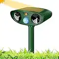 RUTIDA Solar Cat Repellent, Ultrasonic Animal Repeller and Animal Control Solar Battery Operated with PIR Motion Sensor, Waterproof Animal Repellent Dog Scarer Deterrent for Cats, Dogs, Wild Animals