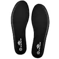 FILWO Women’s Memory Foam Insoles Replacement, Running Insoles Inserts for Sports Shoes Trainers Sneakers Work Boots Walking Shoes, Cushioning Comfort Insoles for Women 1 Pair, Size 6 UK W, Black