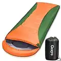 Gcsyo Saco de Dormir Invierno Termicos 0°C-25°C Saco de Dormir Adulto (220 x 75cm) 3-4 Estaciones con Bolsa de Compresión y Capucha Ligero Impermeable Cálido para Viajes Camping Senderismo Mochileros