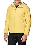 Dockers Men's Mason All Terrain Hooded Windbreaker Jacket, Mustard, S