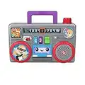 Fisher-Price - Ridi & Impara Stereo Baby DJ - Edizione multilingue, gioco attività musicale con contenuti didattici per neonati e bambini piccoli, Giocattolo per Bambini 6+ Mesi, HHX10