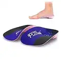 PCSsole 3/4 Orthotics Shoe Insoles High Arch Supports Shoe Insertsfor Plantar Fasciitis, Flat Feet, Over-Pronation, Relief Heel Spur Pain (XL:Men9-11/Women10-12)