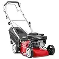 GREENCUT GLM690X - Tondeuse à gazon à essence 139cc 5cv, 4 temps OHV, démarrage manuel et largeur de coupe de 410mm, 17 pouces, hauteur de coupe réglable, sac de ramassage de 45L