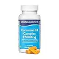 Curcuma Complex 12000 mg con pepe nero - 90 cps - Per vegani - 3 mesi di durata - SimplySupplements