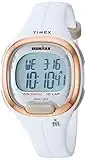 Timex Women's TW5M19900 Ironman Transit Mid-Size White/Rose Gold-Tone Resin Strap Watch