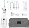 H2ofloss Cordless Water Dental Flosser, Portable Oral Irrigator for Teeth, Braces, Rechargeable & IPX7 Waterproof Teeth Cleaner for Home Travel