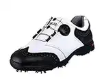 Scarpe da Golf in Vera Pelle Impermeabile per Uomo con Sistema Boa Lace