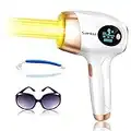 Laser Hair Removal, Upgraded 999,900 Flashes IPL Permanent Hair Removal, 3-in-1 Hair Removal Device with 9 Levels Adjustable for Women & Men's Facial Legs Arms Bikini Line at-Home Use