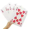 Yuanhe Jumbo Giant Playing Card Deck, 8X11 Inch Large Oversized Playing Cards, Super Big Game Theme Full Deck Cards for Kids,Adults,Casino Party Decorations