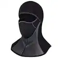 ROTTO Cagoule Moto Noir Balaclava Ski Cyclisme Masque Moto Cross VTT de Sport Imperméable Coupe Vent Au Chaud Taille Universelle